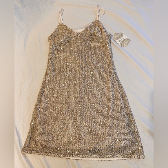 Sequin Slip Dress Size Medium - Picture 6 of 7